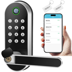 Sifely front handle lock showing clean installation and easy access