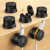 Silkland front view of six-pack cable clips showing compact storage benefit