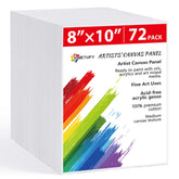 Simetufy front view of 8x10 canvas pack showing ready-to-paint panels