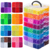 Simetufy front packaging and organizer showing complete bead kit benefits