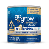 Similac Go & Grow 360 front can showing brand and size, clear nutrition benefit