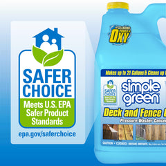 Simple Green connected to a pressure washer chemical feed for efficient cleaning