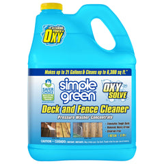 Simple Green front label on 128 fl oz jug showing product name and concentrate benefits