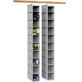 Simple Houseware front view showing full hanging organizer and neat shoe storage benefit