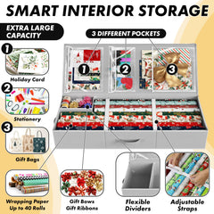 Simple Houseware interior loaded with wrapping rolls to show capacity and protection