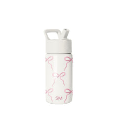 Simple Modern front view of bows bottle showing kid-friendly design and portability