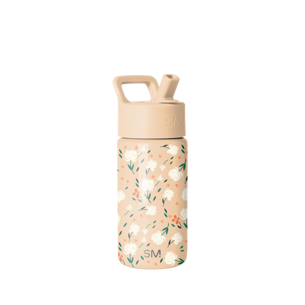 Simple Modern front view showing floral 14oz bottle perfect for school