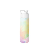 Simple Modern Summit tie dye front view showing colorful pattern and capacity