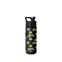 Simple Modern TMNT front view showing playful turtle graphics and 18oz size benefit