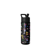 Simple Modern front view of 18oz bottle showing vibrant Transformers design and durable build