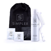 SIMPLER HAIR COLOR front packaging showing medium brown kit and benefits