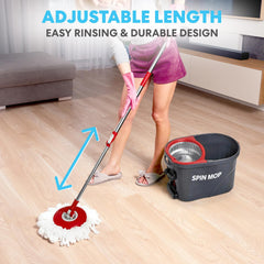 SIMPLI-MAGIC close-up of microfiber mop head fibers trapping dirt effectively