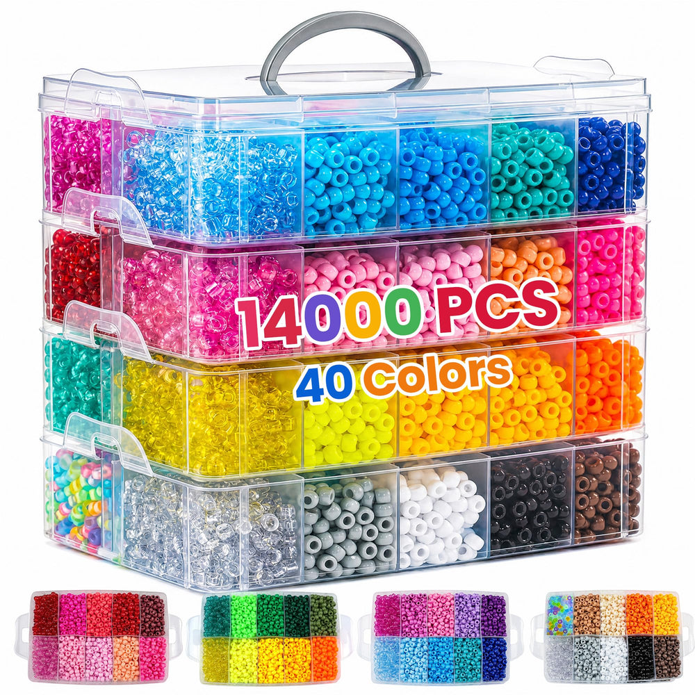 Sistenia front packaging case showing organized bead compartments and portability