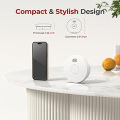 SITERWELL SITERLINK side profile with ruler showing compact size for any room