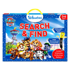 Skillmatics PAW Patrol front packaging showing included contents and bright characters