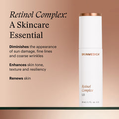 SkinMedica retinol serum texture closeup showing smooth creamy consistency
