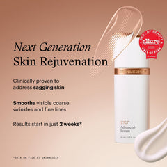 SkinMedica pump dispensing serum texture, demonstrating lightweight absorption for smoother skin