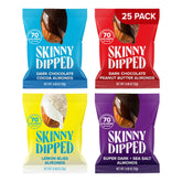 SKINNYDIPPED front packaging showing the 25-pack convenience