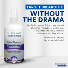 SkinSmart used after workout on athlete to remove sweat and reduce breakouts benefit