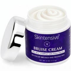 SKINTENSIVE jar front packaging showing product name and size, connotes trust