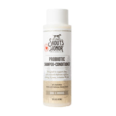 SKOUT'S HONOR front label showing 16 oz size and product benefits