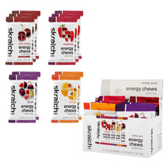 Skratch Labs front packaging showing variety pack and quick fuel benefit