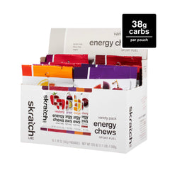 Skratch Labs single chew closeup illustrating soft texture for easy digestion