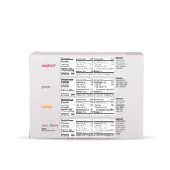 Skratch Labs variety flavors displayed overhead for flavor selection benefit