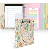 SKYDUE front cover clipboard binder showing organized exterior and easy carry benefit