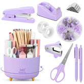 SKYDUE front packaging showing all 11 purple pieces and neat arrangement benefit tidy storage