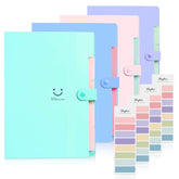 SKYDUE front view of four folders showing cheerful design and pack value
