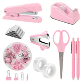 SKYDUE pink stapler front view showing durable build and neat appearance