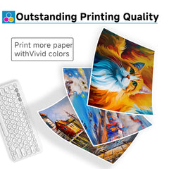 Skyink 67XL installed in HP printer showing easy insertion and instant readiness