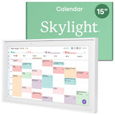 Skylight front view showing white frame and 15.4-inch display, great visibility