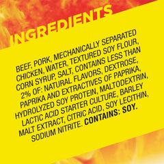 Slim Jim opened sticks arrangement with multiple individually wrapped sticks for portion control