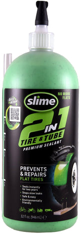 Slime 2-in-1 32 oz front label showing product and benefits