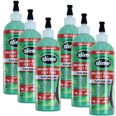 Slime front packaging shows tube sealant and protective six-pack benefit