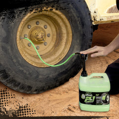 Slime pump and clear hose kit ready for easy controlled installation