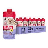 SlimFast front packaging showing caramel macchiato flavor and benefits