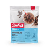 SlimFast front packaging showing product and serving count for quick identification