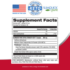 SlimQuick single sachet close-up highlighting convenient portioned use
