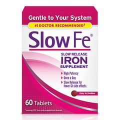 Slow Fe front packaging showing bottle and branding for clear identification and confidence