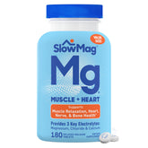 Slow-Mag front bottle shot showing label and 180 tablet count for informed selection