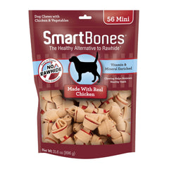 SmartBones front packaging showing 56-count bag and benefits