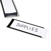 SmartSign front view of magnetic C-channel label holder showing clean fit and quick identification