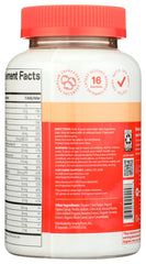 SmartyPants open bottle spilling fruit flavored gummies for easy serving