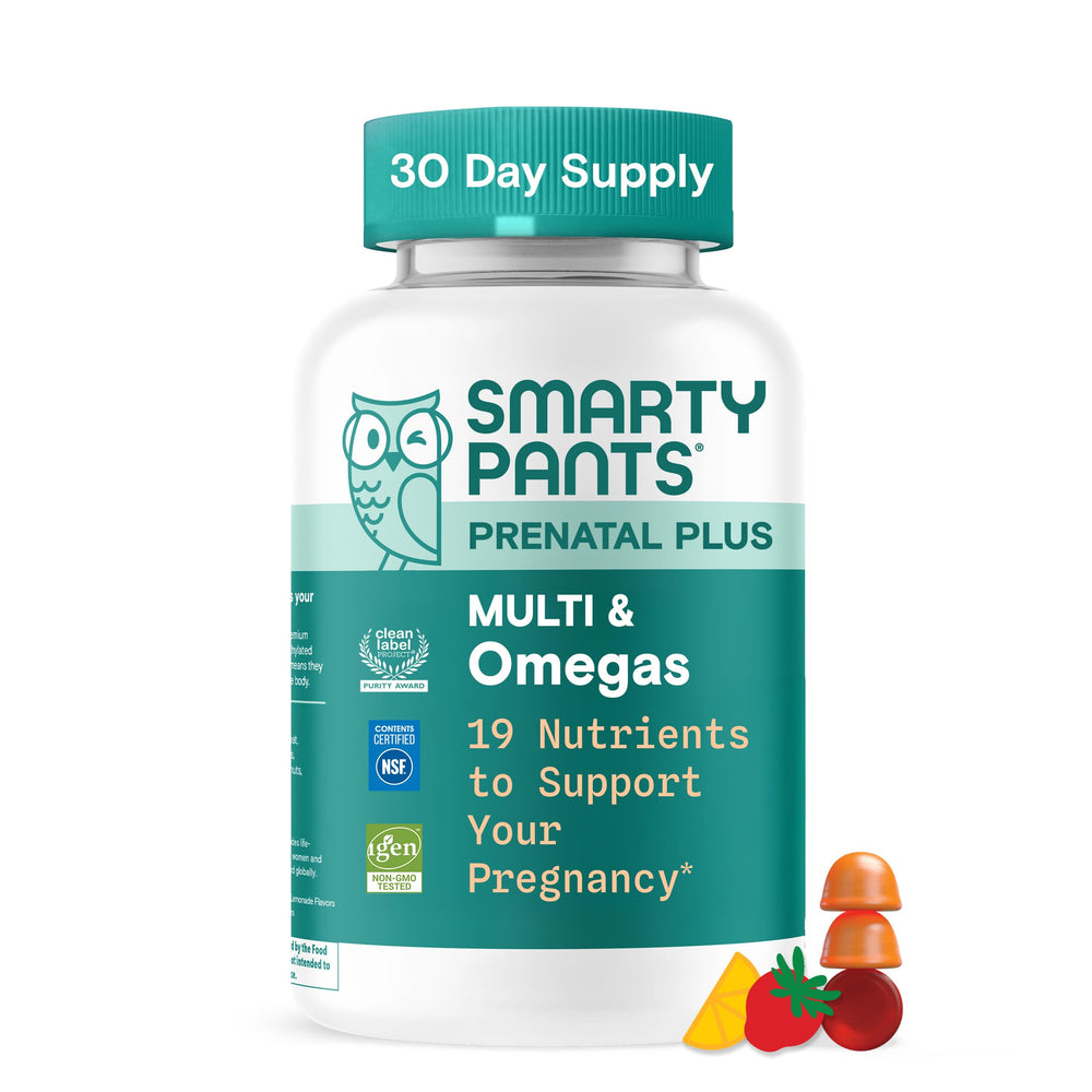 SmartyPants front packaging showing 90-count and clean label benefits