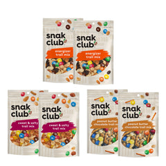 Snak Club front packaging view showing six-pack and convenience