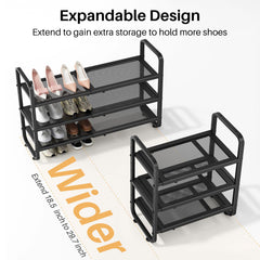 SNTD expanded width inside closet showing extended rack benefit saves floor space