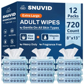 Snuvid front packaging showing pack of 60 wipes and branding benefits